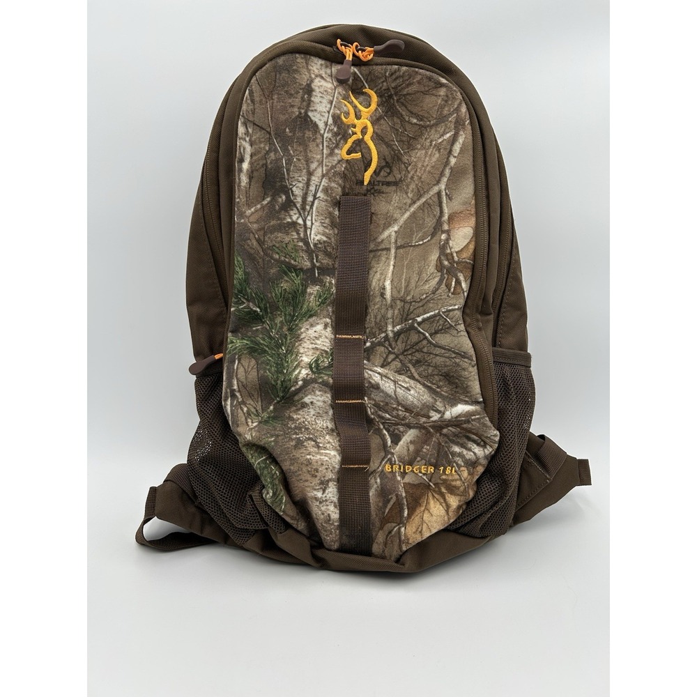 Browning Bridger 18L RealTree Camo Backpack with Brown Accents